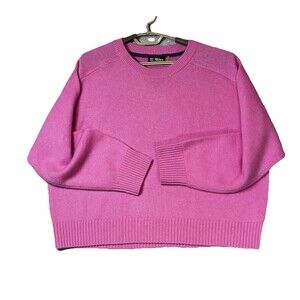 27 Miles Women's Size M Cashmere Pullover Sweater Pink Oversized Beautiful Soft